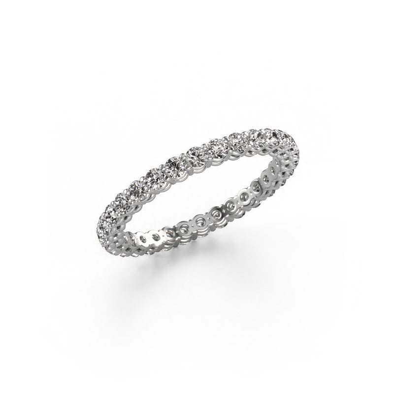 Image of Stackable ring Michelle full 2.0 585 white gold Zirconia 2 mm