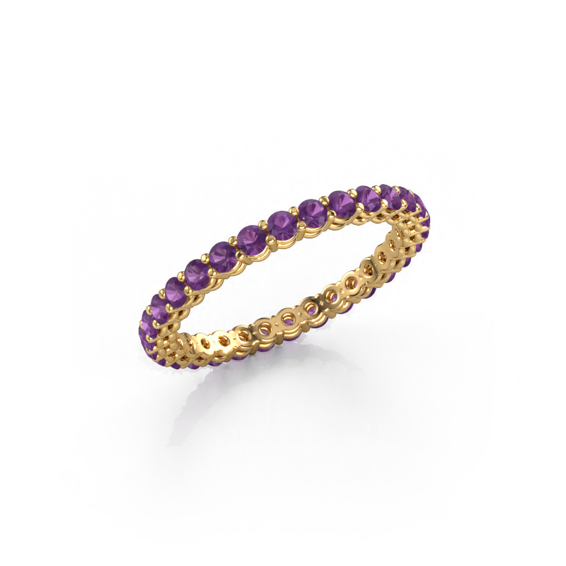 Image of Stackable ring Michelle full 2.0 585 gold Amethyst 2 mm