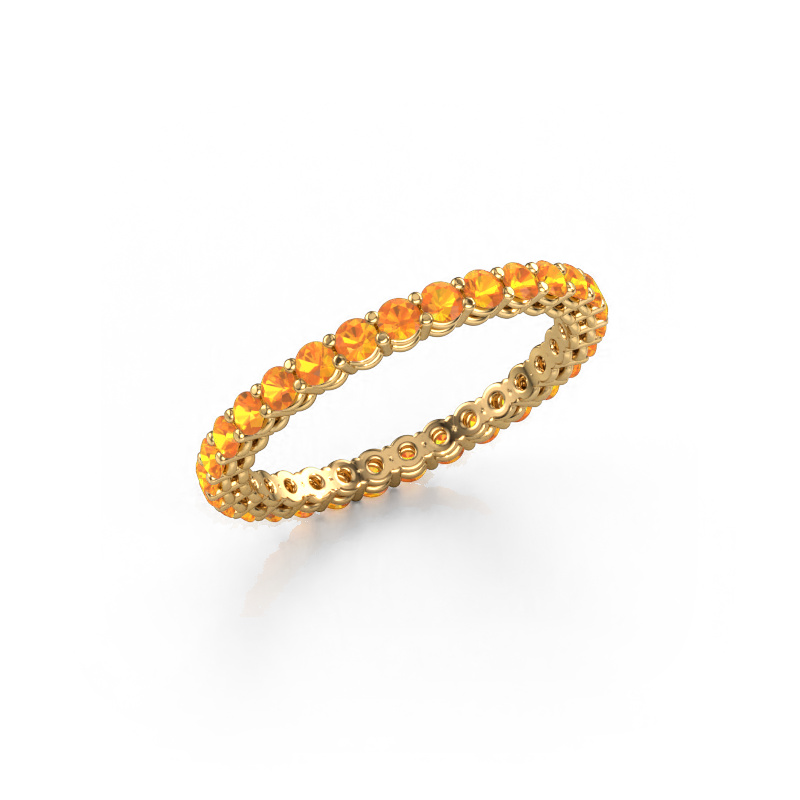 Image de Bague superposable Michelle full 2.0 585 or jaune Citrine 2 mm