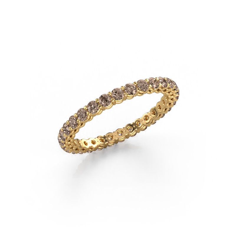 Image of Stackable ring Michelle full 2.0 585 gold Brown diamond 0.930 crt
