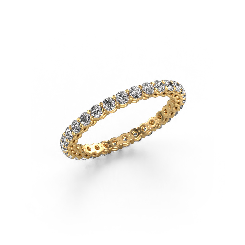 Image de Bague superposable Michelle full 2.0 585 or jaune Diamant synthétique 0.930 crt