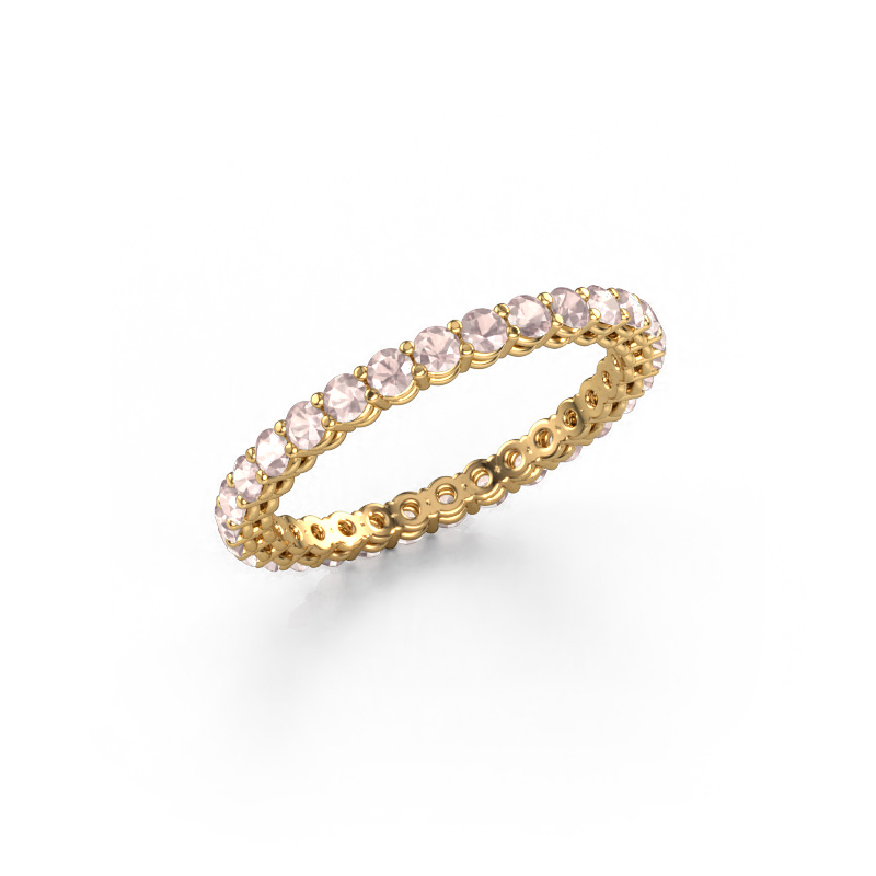 Image of Stackable ring Michelle full 2.0 585 gold Morganite champagne 2 mm