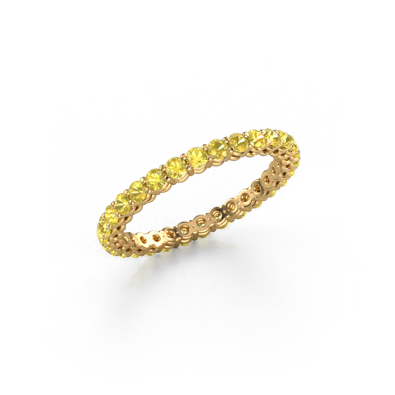 Image of Stackable ring Michelle full 2.0 585 gold Yellow sapphire 2 mm