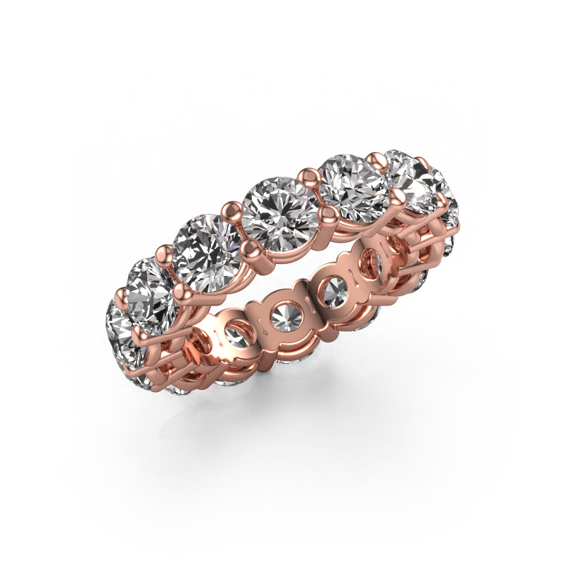 Image of Stackable ring Michelle full 5.0 585 rose gold Lab grown diamond 7.50 crt