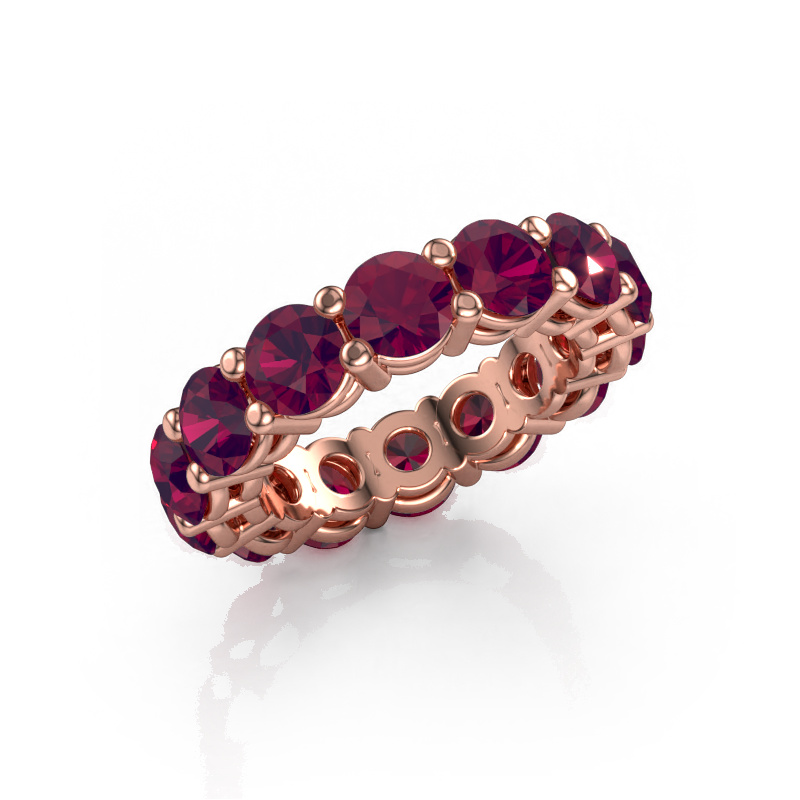 Image of Stackable ring Michelle full 5.0 585 rose gold Rhodolite 5 mm