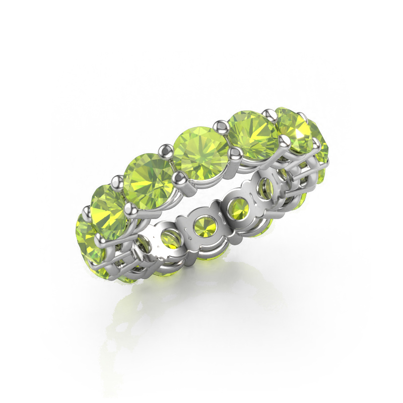 Bild von Vorsteckring Michelle full 5.0 950 Platin Peridot 5 mm