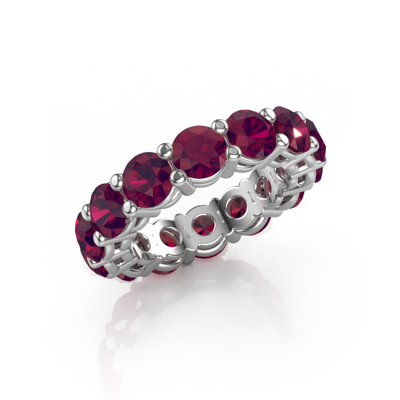Image of Stackable ring Michelle full 5.0 950 platinum Rhodolite 5 mm