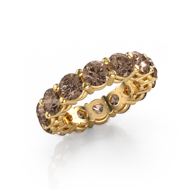 Image of Stackable ring Michelle full 5.0 585 gold Brown diamond 7.50 crt