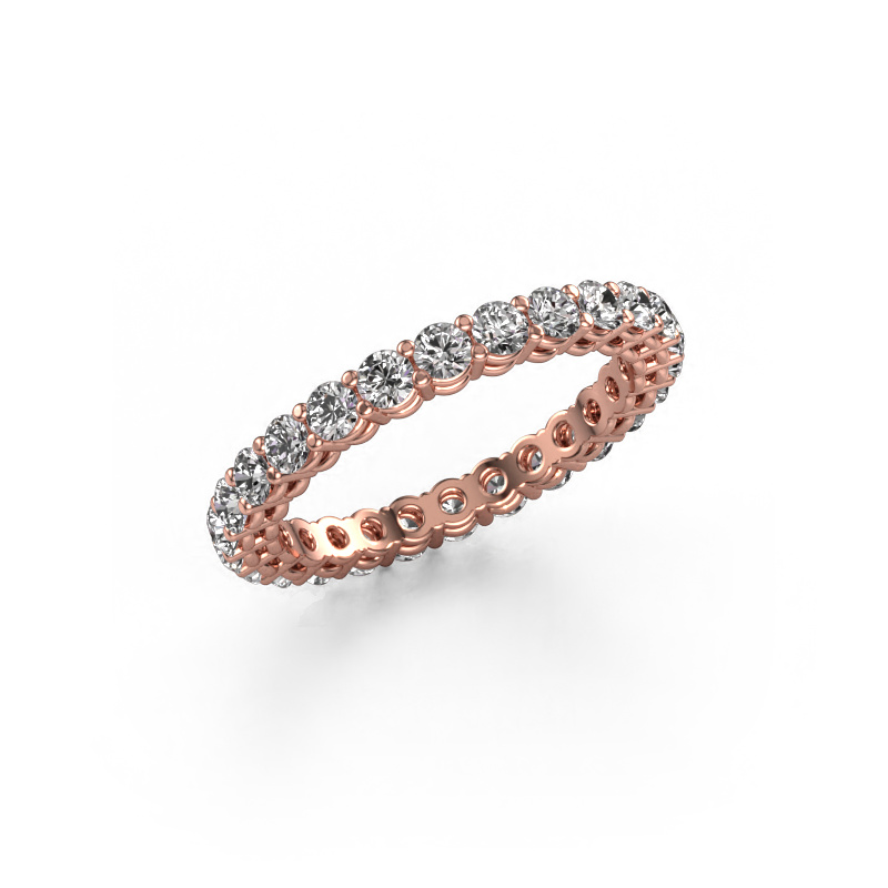 Image of Stackable ring Michelle full 2.4 585 rose gold Zirconia 2.4 mm