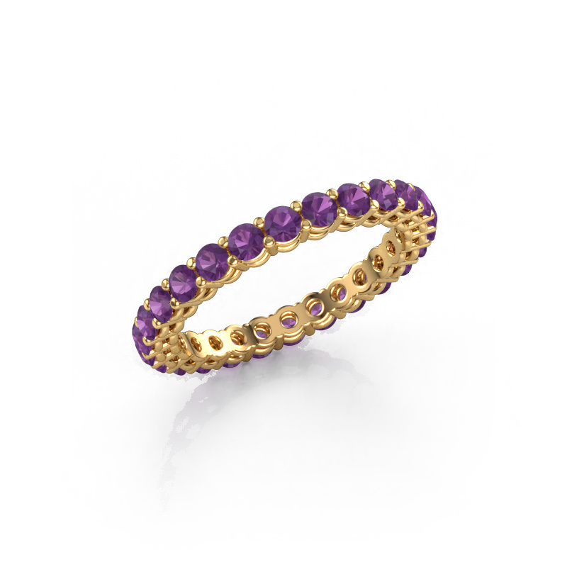Image of Stackable ring Michelle full 2.4 585 gold Amethyst 2.4 mm