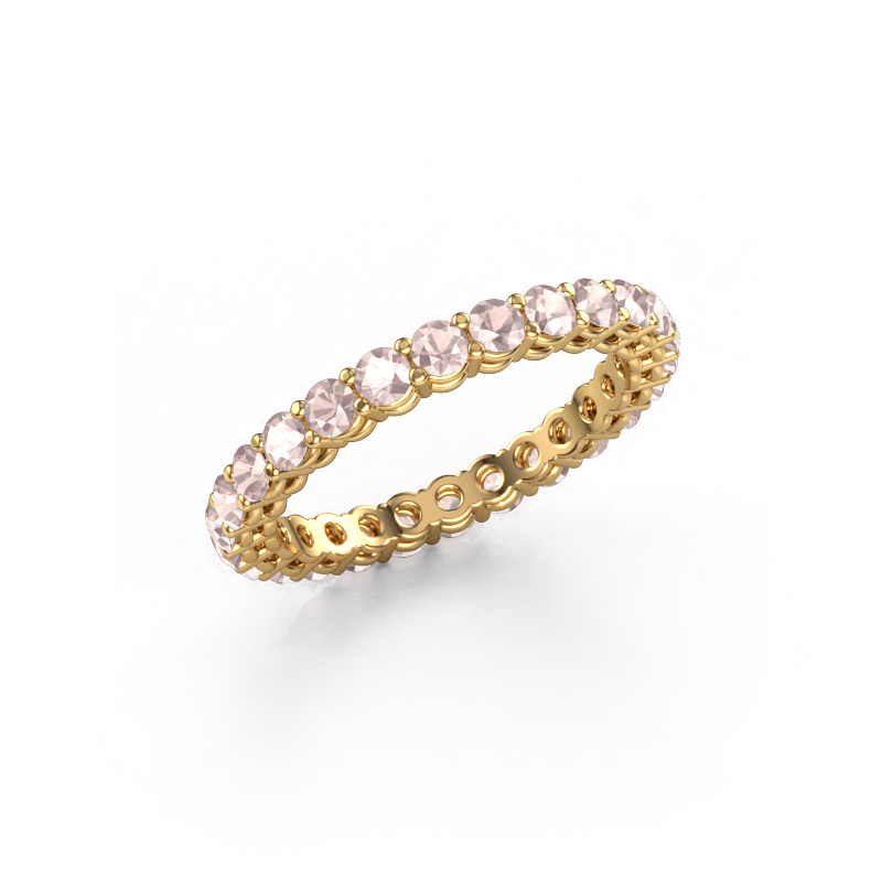 Image of Stackable ring Michelle full 2.4 585 gold Morganite champagne 2.4 mm