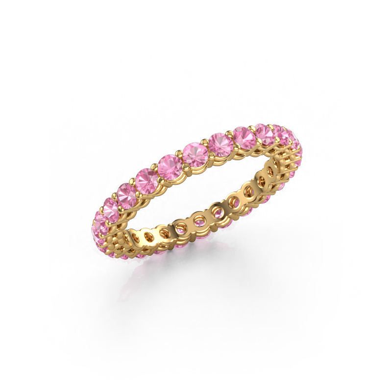 Image of Stackable ring Michelle full 2.4 585 gold Pink sapphire 2.4 mm