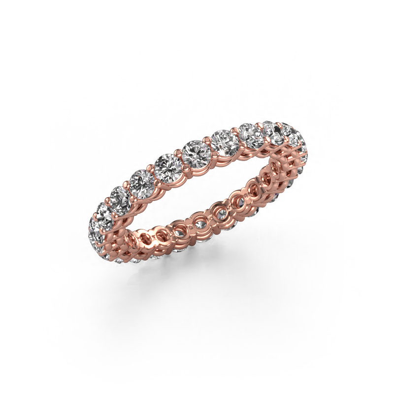 Image of Stackable ring Michelle full 2.7 585 rose gold Zirconia 2.7 mm