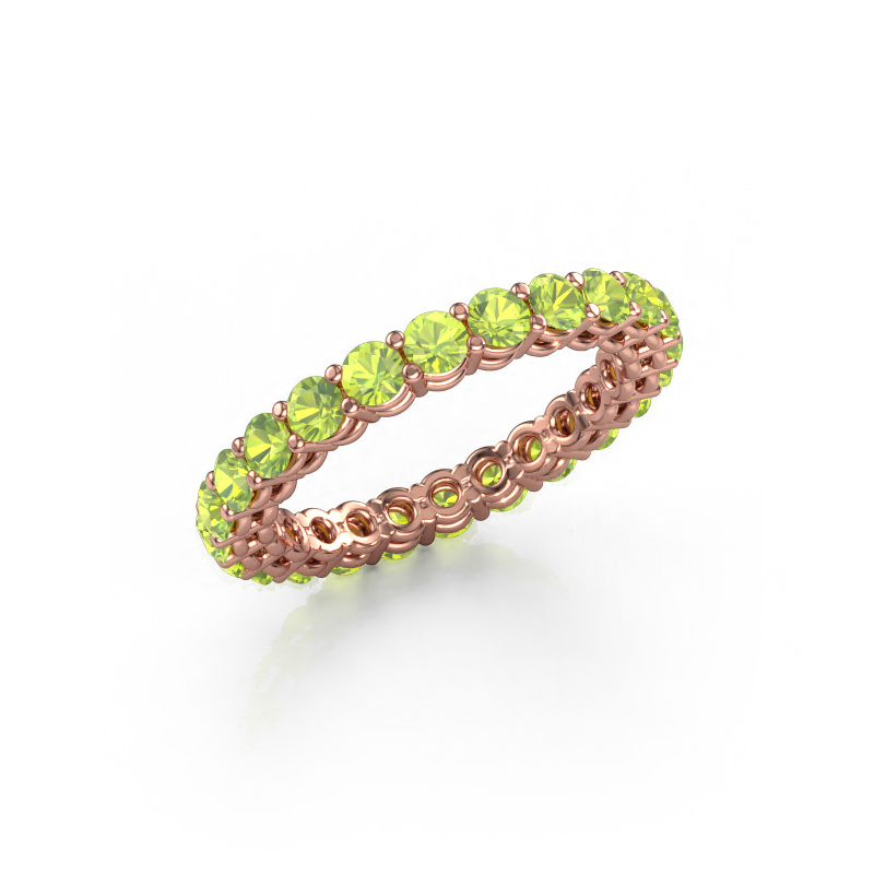 Image of Stackable ring Michelle full 2.7 585 rose gold Peridot 2.7 mm