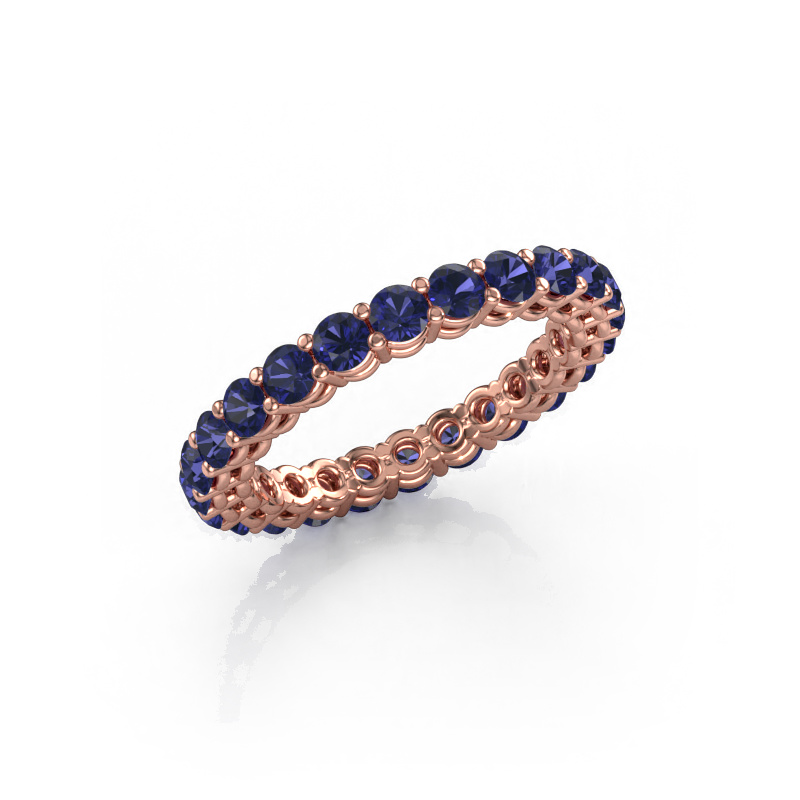 Bild von Vorsteckring Michelle full 2.7 585 Roségold Saphir 2.7 mm