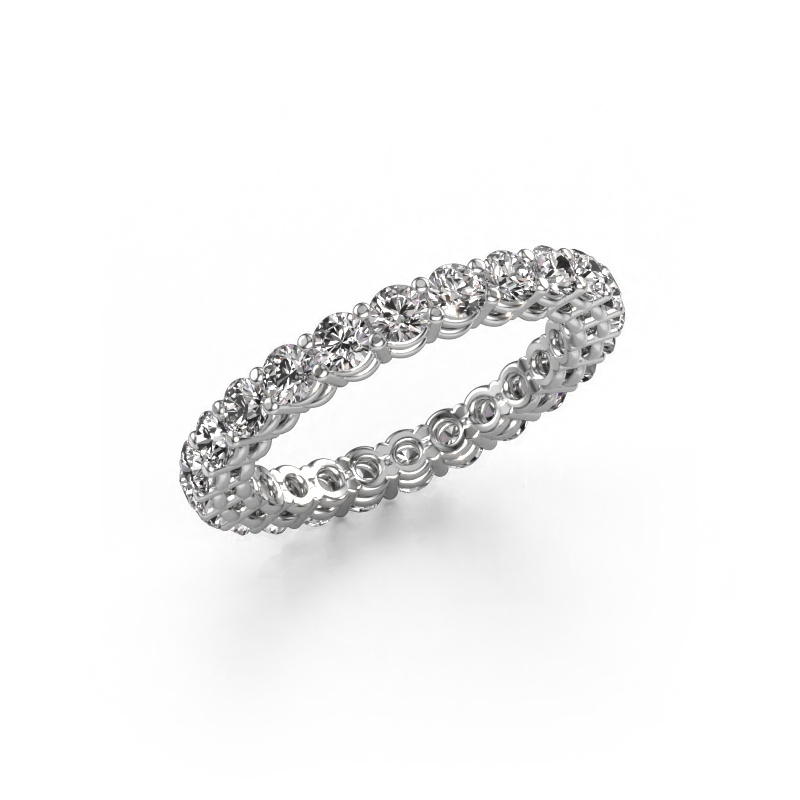 Image of Stackable ring Michelle full 2.7 950 platinum Zirconia 2.7 mm