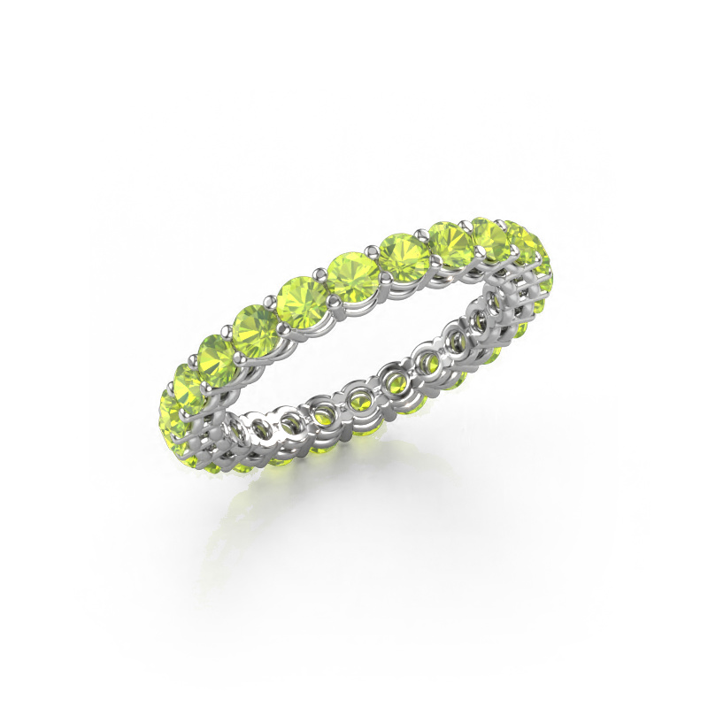 Bild von Vorsteckring Michelle full 2.7 950 Platin Peridot 2.7 mm