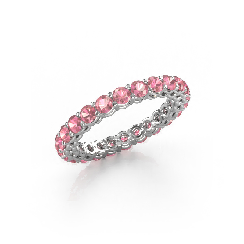 Bild von Vorsteckring Michelle full 2.7 950 Platin Turmalin rosa 2.7 mm