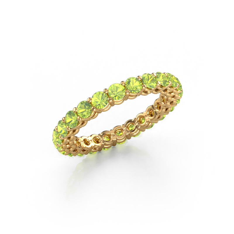 Image of Stackable ring Michelle full 2.7 585 gold Peridot 2.7 mm