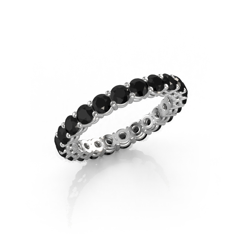 Image de Bague superposable Michelle full 3.0 950 platine Diamant noir 2.640 crt