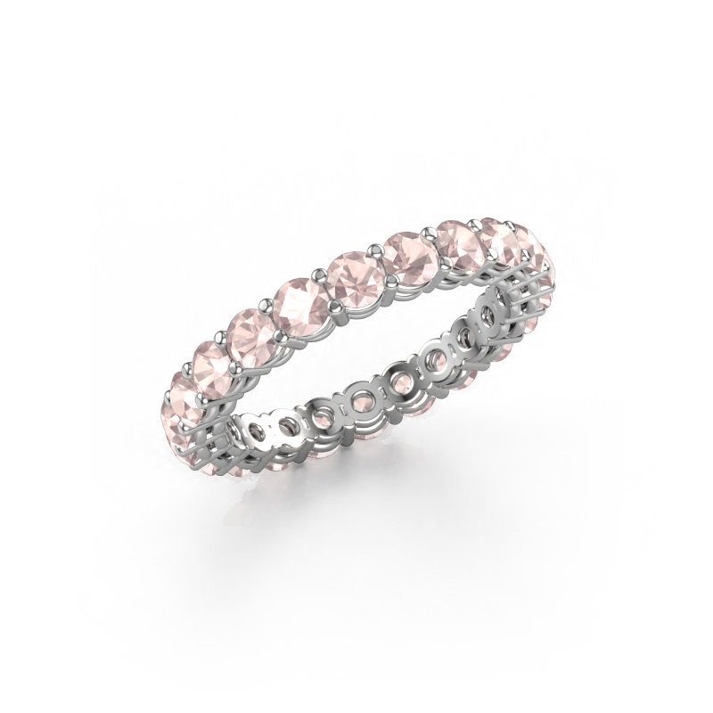 Image of Stackable ring Michelle full 3.0 950 platinum Morganite champagne 3 mm