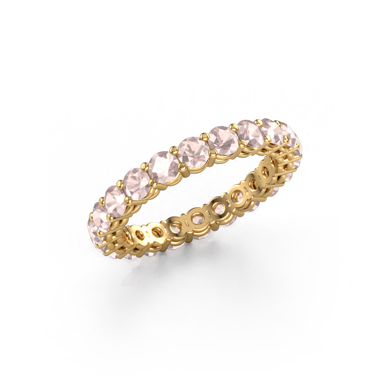 Bild von Vorsteckring Michelle full 3.0 585 Gold Morganit Champagner 3 mm