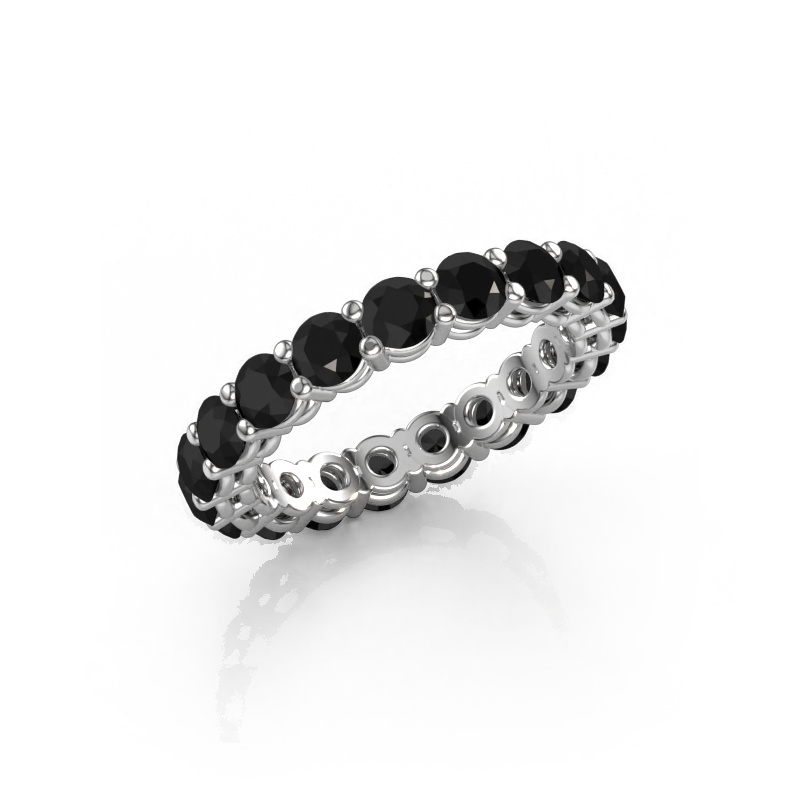 Image de Bague superposable Michelle full 3.4 585 or blanc Diamant noir 3.42 crt