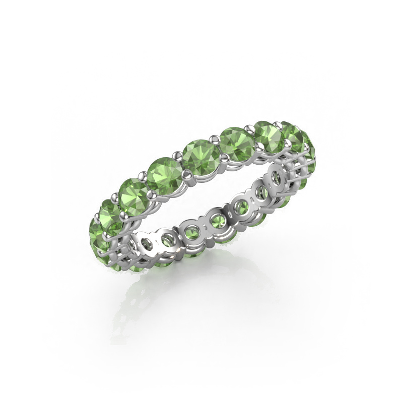 Bild von Vorsteckring Michelle full 3.4 585 Weißgold Turmalin grün 3.4 mm