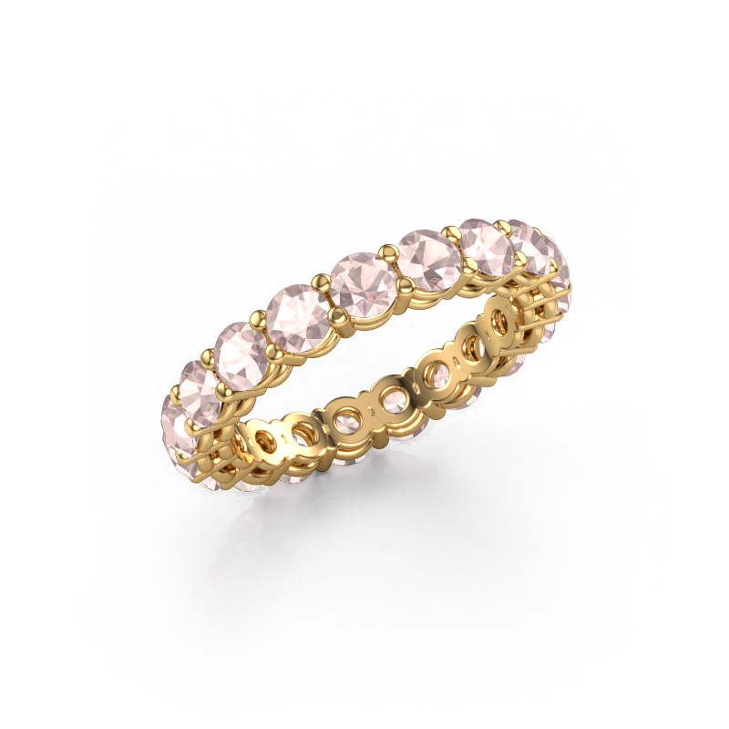 Image of Stackable ring Michelle full 3.4 585 gold Morganite champagne 3.4 mm
