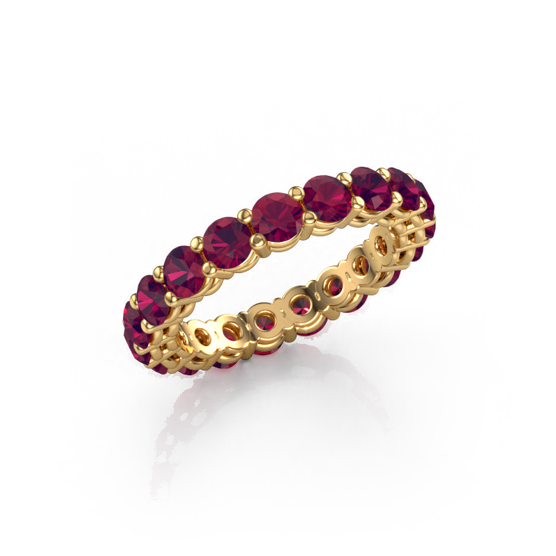 Image of Stackable ring Michelle full 3.4 585 gold Rhodolite 3.4 mm