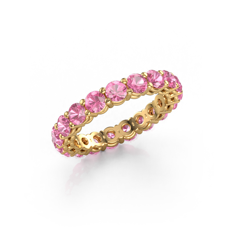 Bild von Vorsteckring Michelle full 3.4 585 Gold Pink Saphir 3.4 mm