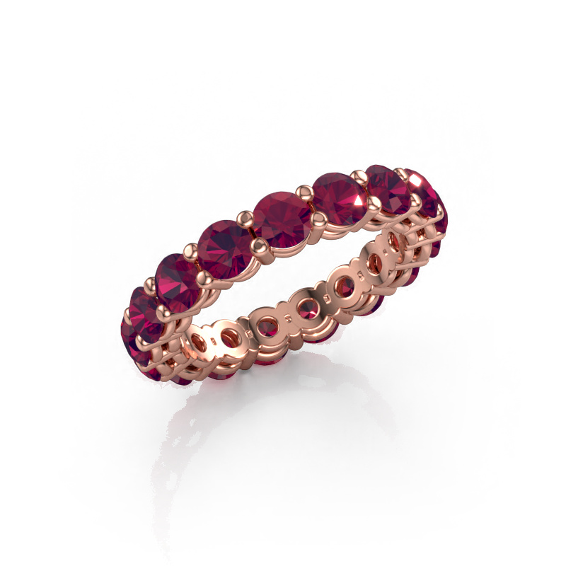 Image of Stackable ring Michelle full 3.7 585 rose gold Rhodolite 3.7 mm