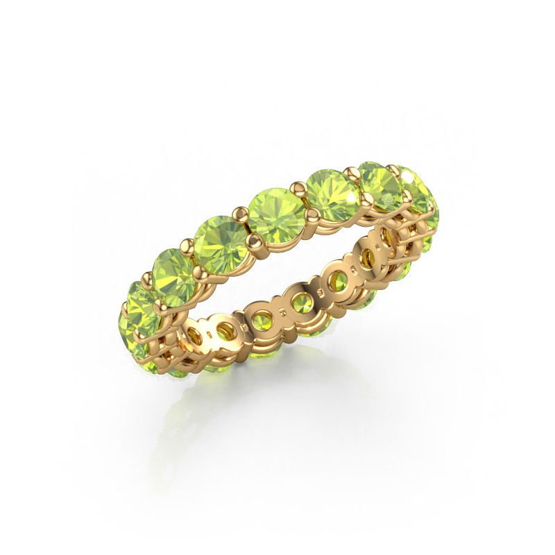 Image of Stackable ring Michelle full 3.7 585 gold Peridot 3.7 mm