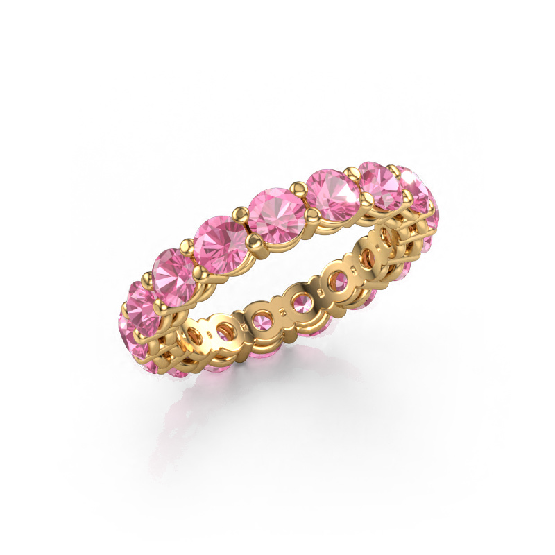 Bild von Vorsteckring Michelle full 3.7 585 Gold Pink Saphir 3.7 mm
