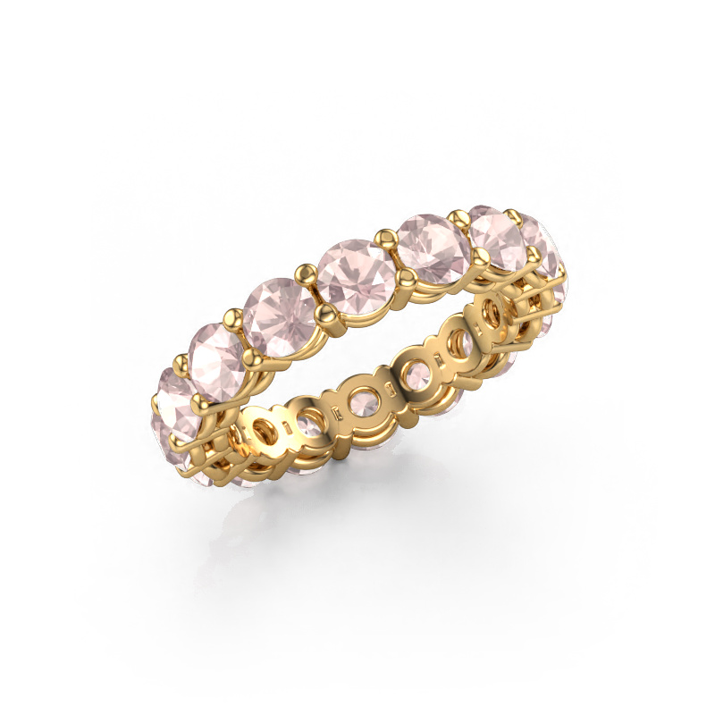 Image of Stackable ring Michelle full 4.0 585 gold Morganite champagne 4 mm