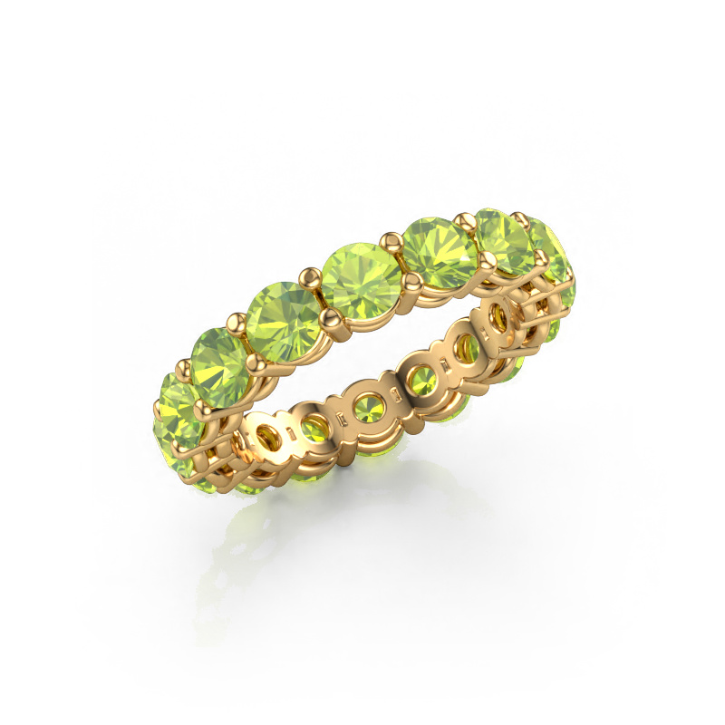 Image of Stackable ring Michelle full 4.0 585 gold Peridot 4 mm