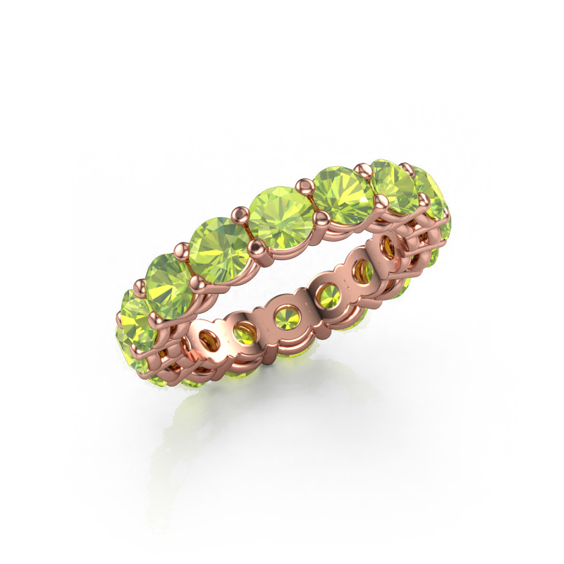 Image of Stackable ring Michelle full 4.2 585 rose gold Peridot 4.2 mm