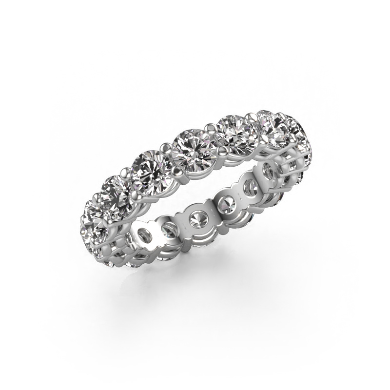 Image of Stackable ring Michelle full 4.2 585 white gold Zirconia 4.2 mm