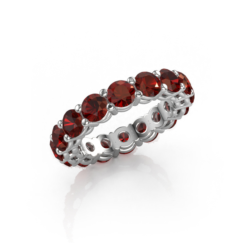 Bild von Vorsteckring Michelle full 4.2 585 Weißgold Granat 4.2 mm