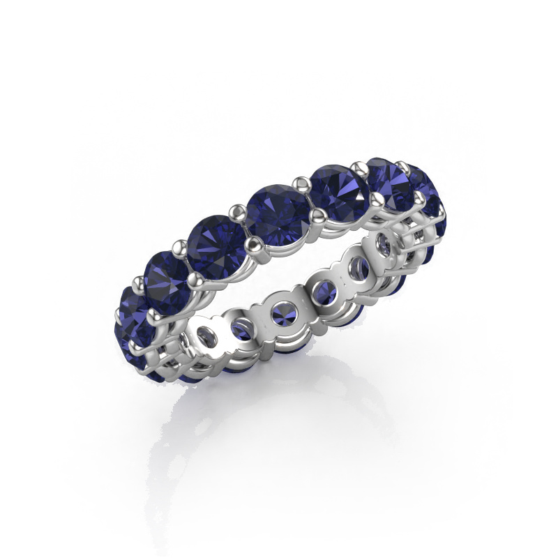 Image of Stackable ring Michelle full 4.2 585 white gold Sapphire 4.2 mm