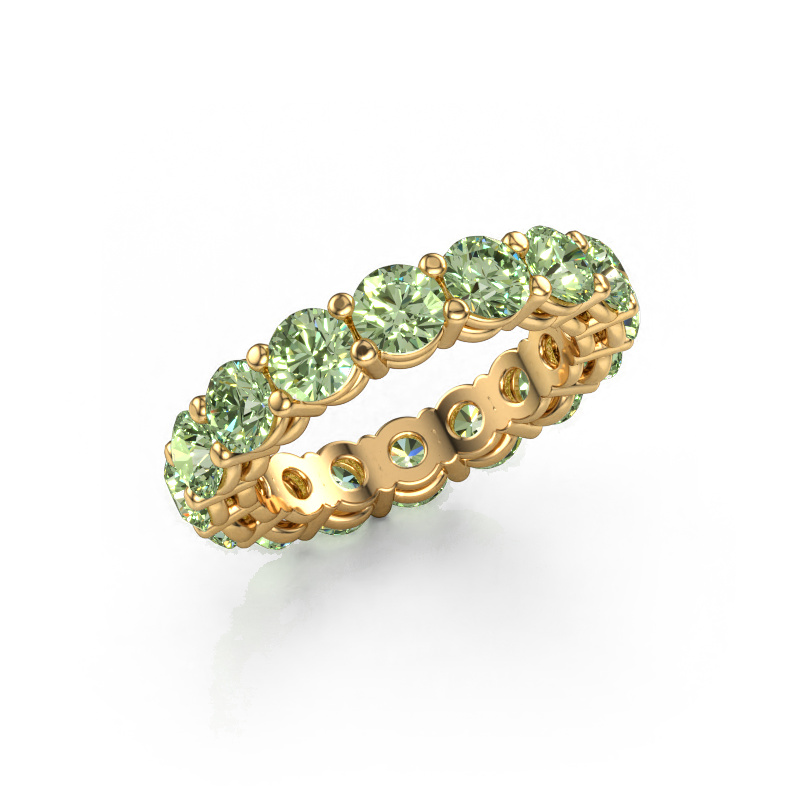 Image of Stackable ring Michelle full 4.2 585 gold Green lab grown diamond 4.2 mm