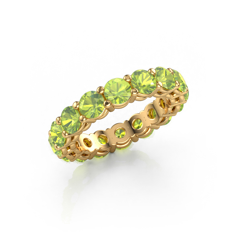 Image of Stackable ring Michelle full 4.2 585 gold Peridot 4.2 mm