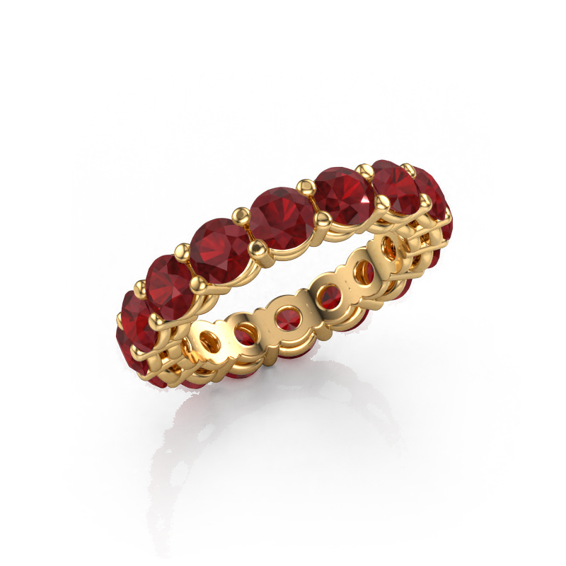 Image of Stackable ring Michelle full 4.2 585 gold Ruby 4.2 mm