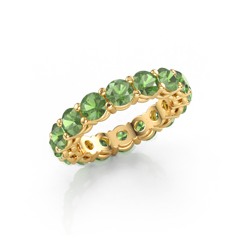 Bild von Vorsteckring Michelle full 4.2 585 Gold Turmalin grün 4.2 mm
