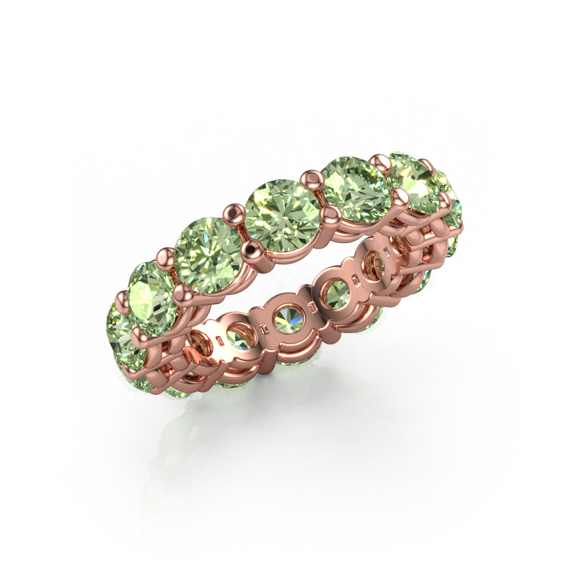 Afbeelding van Aanschuifring Michelle full 4.7 585 Rosé goud Groene lab grown diamant 4.7 mm