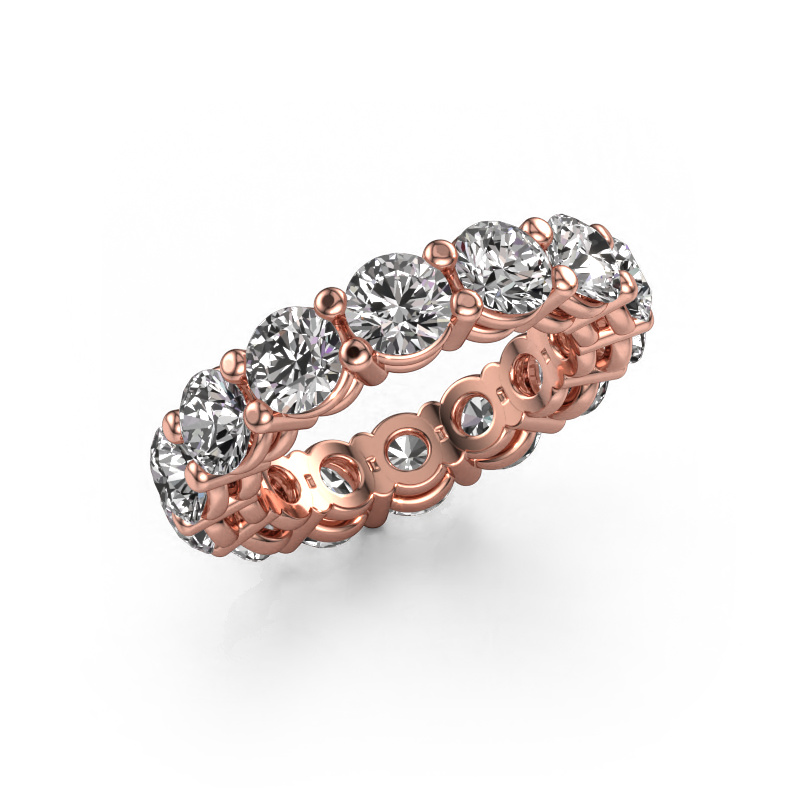 Image of Stackable ring Michelle full 4.7 585 rose gold Lab grown diamond 6.00 crt