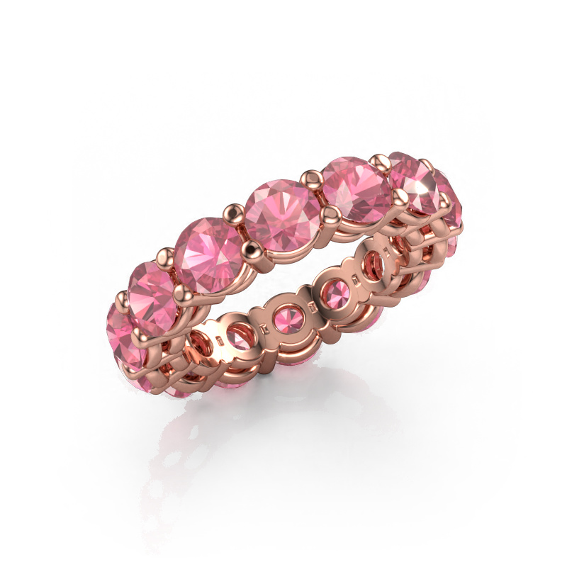 Bild von Vorsteckring Michelle full 4.7 585 Roségold Turmalin rosa 4.7 mm