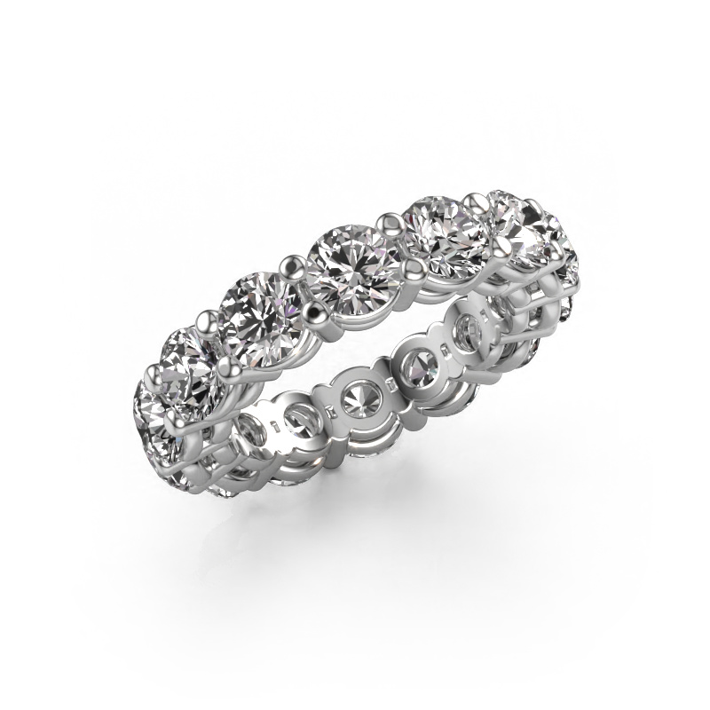 Image of Stackable ring Michelle full 4.7 585 white gold Lab-grown diamond 6.00 crt