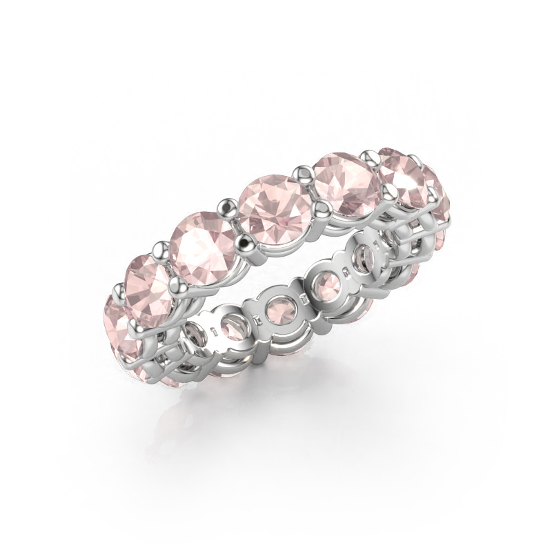 Bild av Stapelbar ring Michelle full 4.7 950 platina Champagnefärgad morganit 4.7 mm