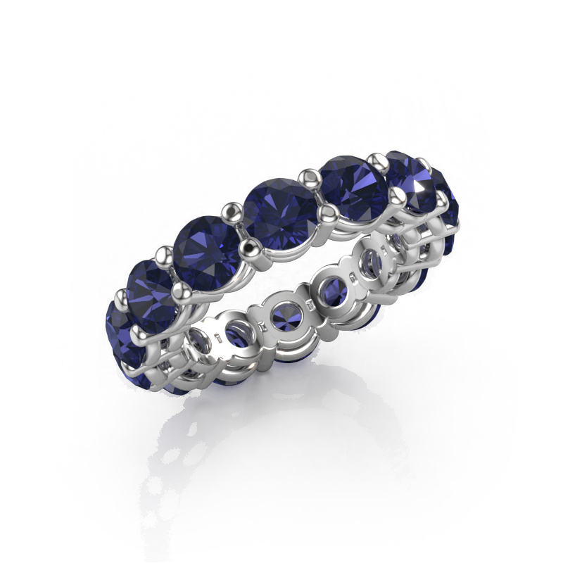 Image of Stackable ring Michelle full 4.7 950 platinum Sapphire 4.7 mm